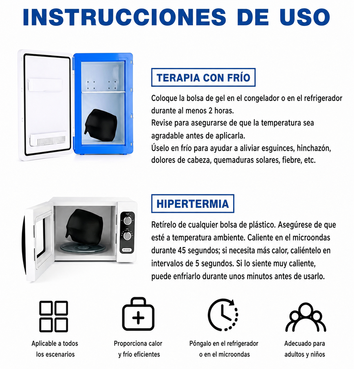 NeuroCool Gorra para el Alivio de la Migraña – Terapia de Enfriamiento Instantáneo para el Dolor de Cabeza y el Estrés