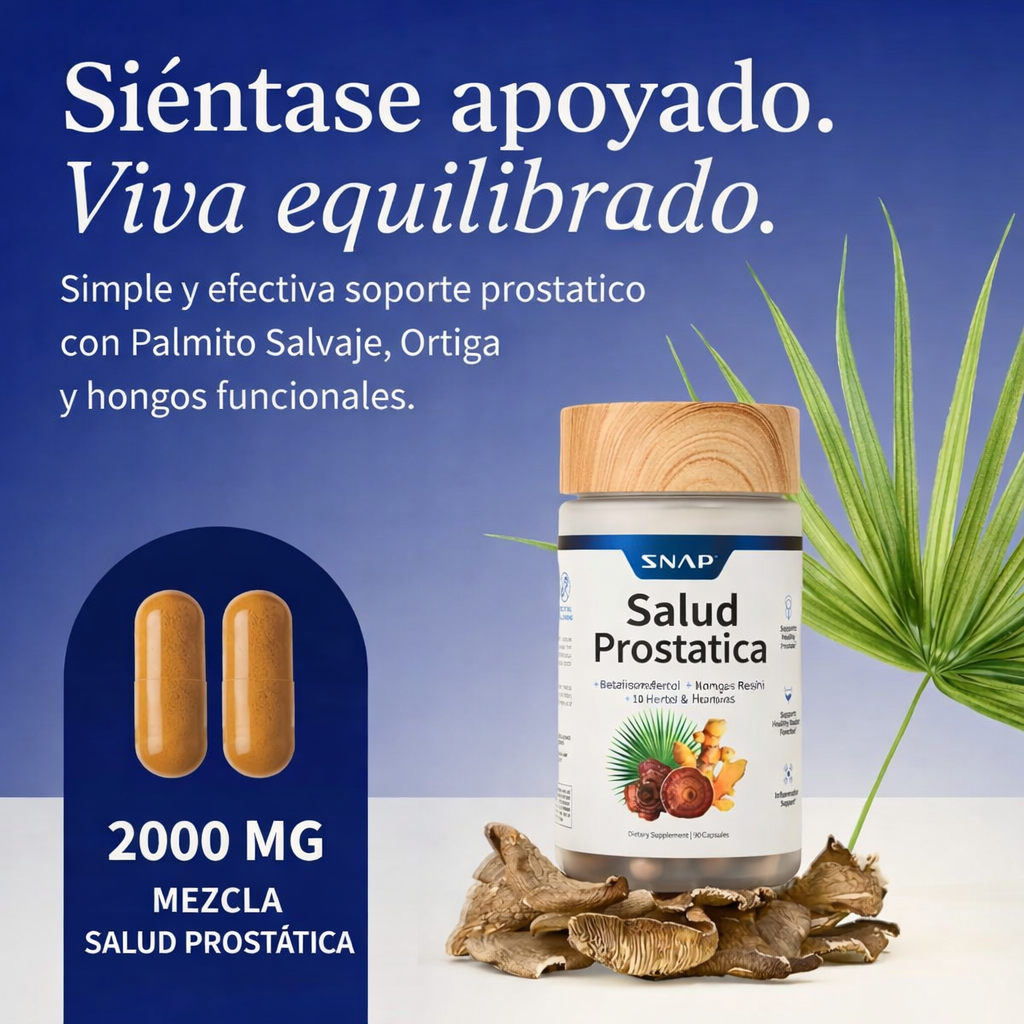 Prostate Health - Ayuda a apoyar la salud del tracto urinario masculino y la próstata.
