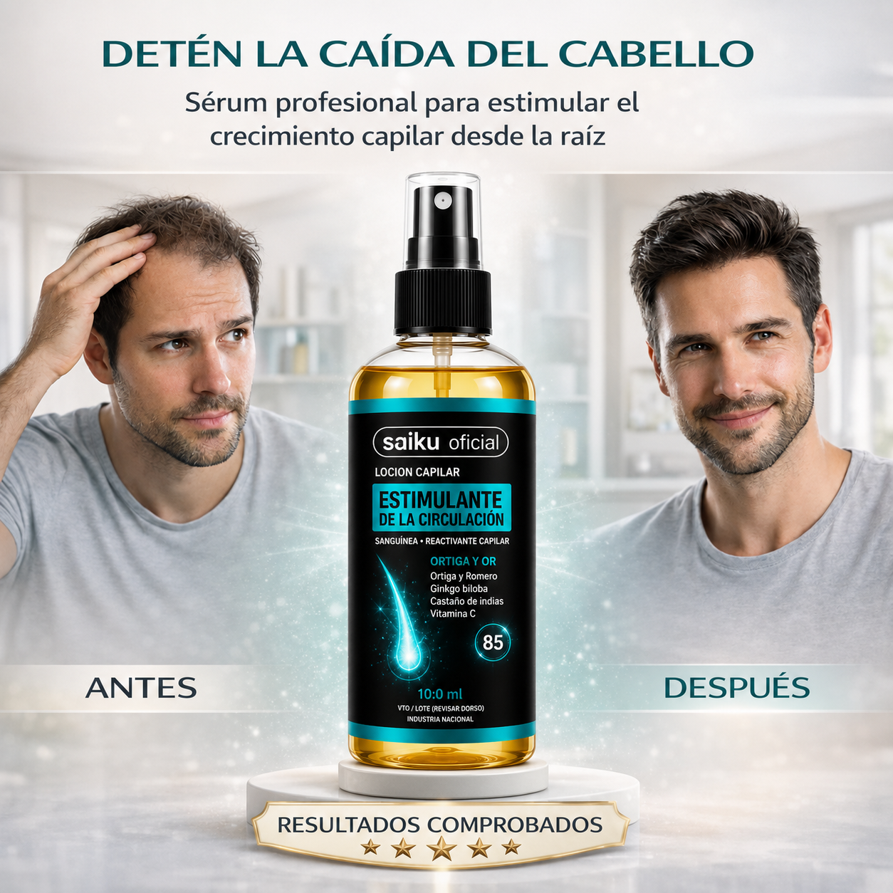 Clara Tierra – Sérum Profesional Crecimiento Capilar
