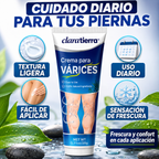 CLARATIERRA® CREMA PARA VÁRICES - Más frescura, ligereza y confort para tus piernas