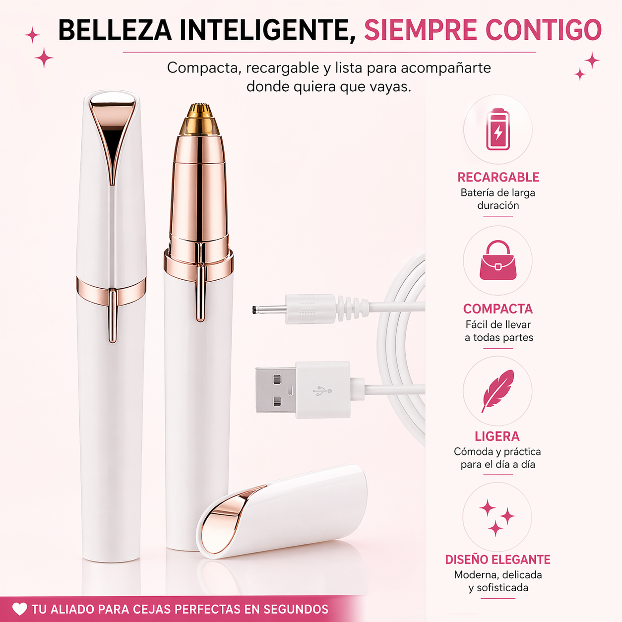 InstaBrow – Logra Cejas Perfectas en Segundos, Sin Dolor ni Irritación