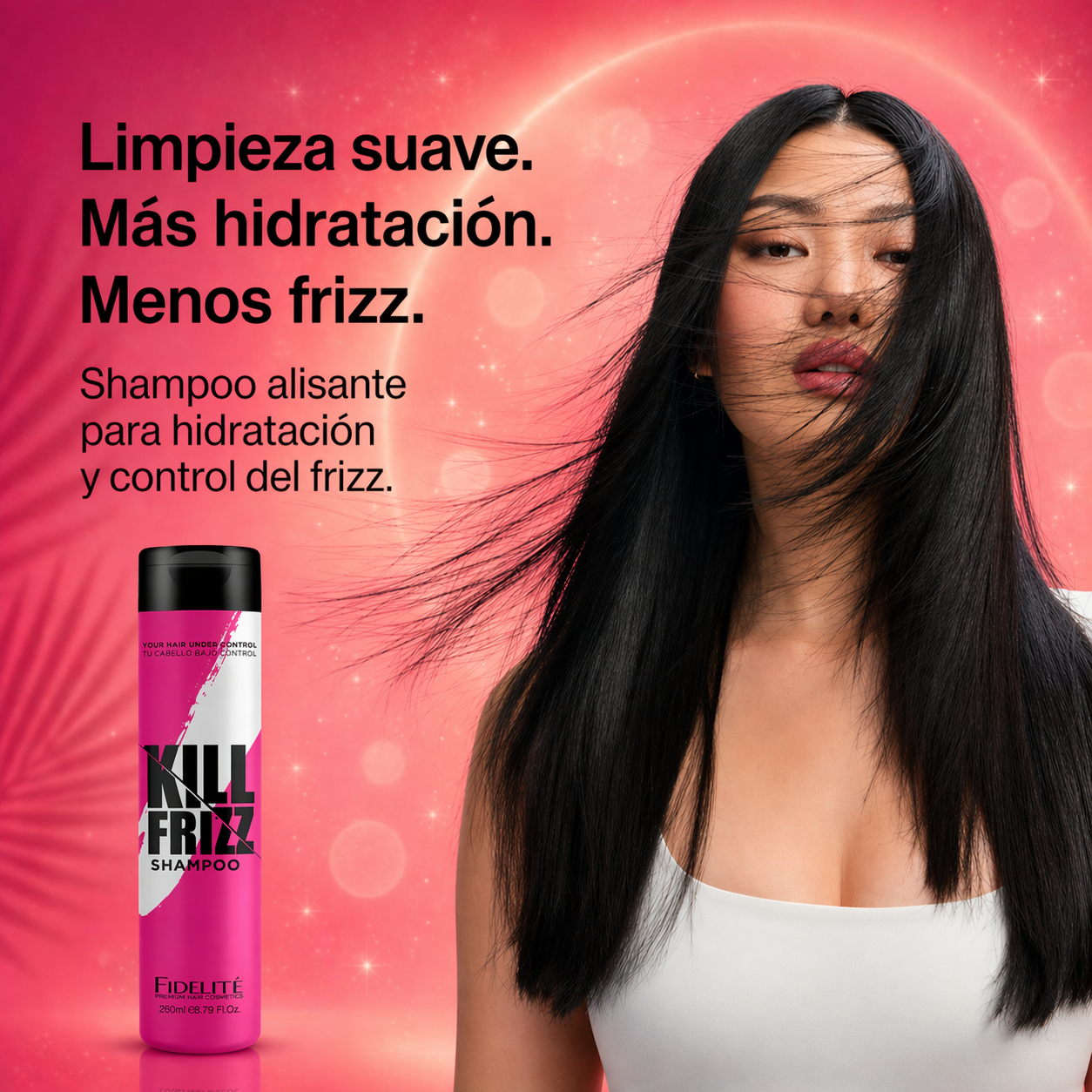 Kill Frizz Shampoo - Pelo más brillante, más suave y sin frizz en minutos