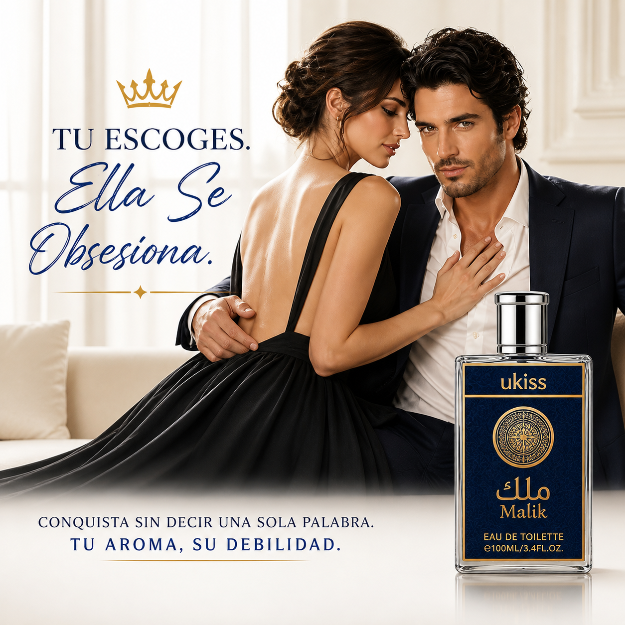 Perfume Ukiss Malik 100ml – Fragancia Irresistible, Elegante y Duradera Para Impactar Donde Vayas