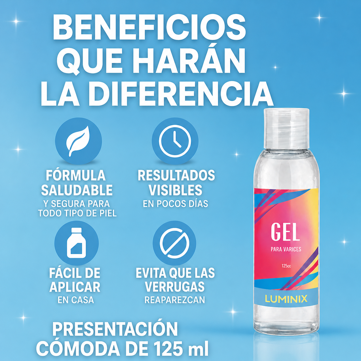 Luminix Gel Reparador 3 en 1 — Elimina Verrugas, Callos y Durezas Rápido