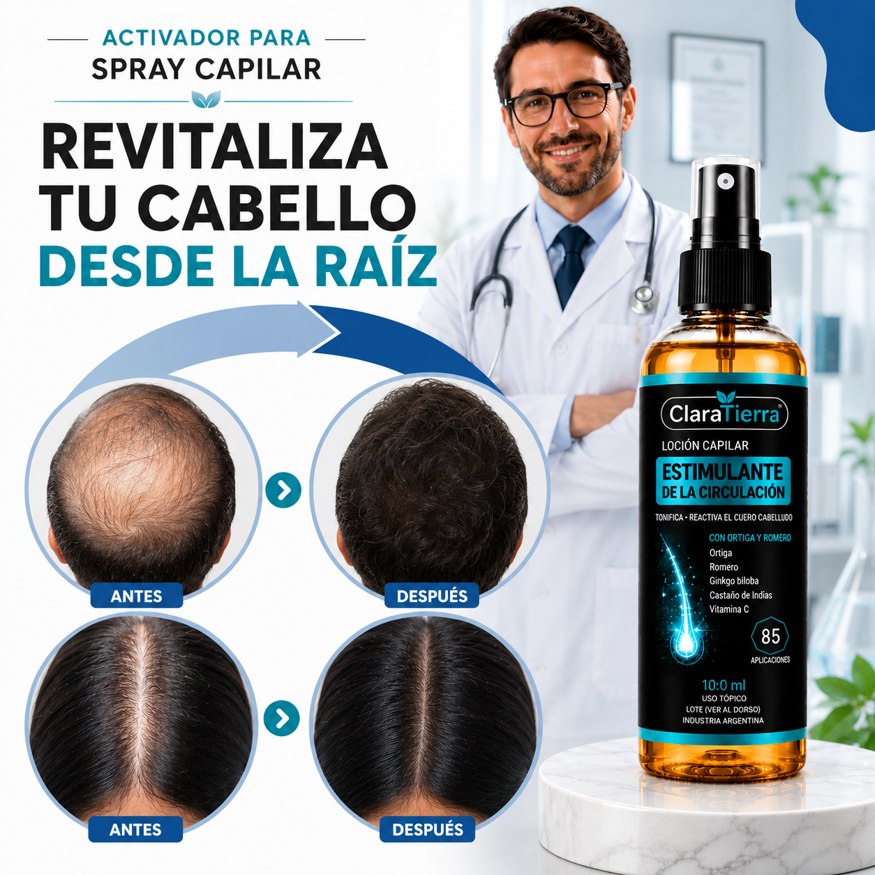 Activador para Spray Capilar – Cabello Más Fuerte, Denso y Saludable Desde la Raíz