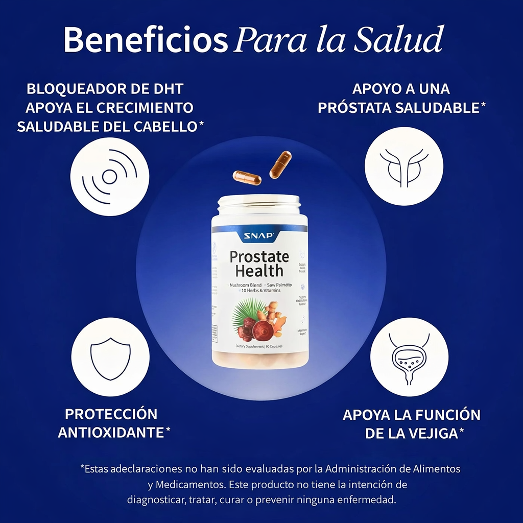 Prostate Health - Ayuda a apoyar la salud del tracto urinario masculino y la próstata.