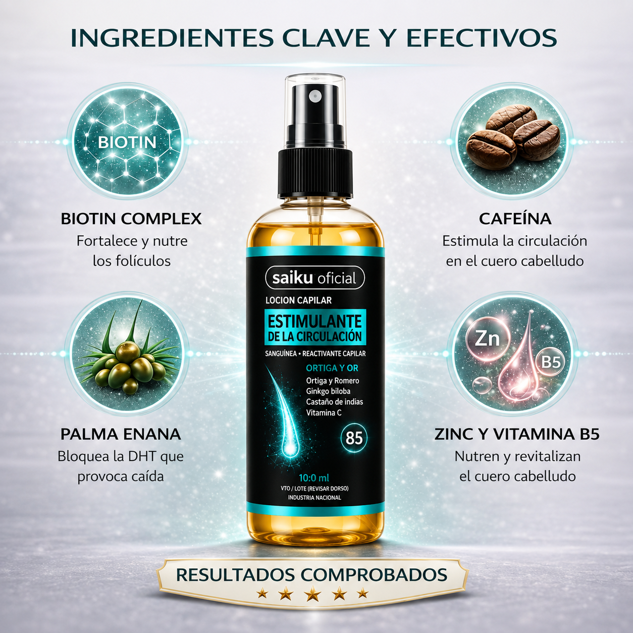 Clara Tierra – Sérum Profesional Crecimiento Capilar