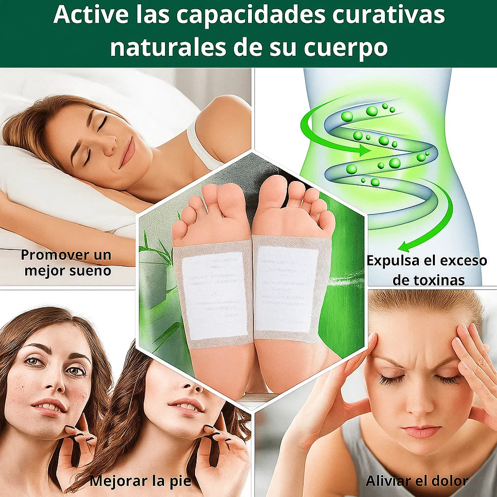 Almohadillas desintoxicantes para pies Kinoki