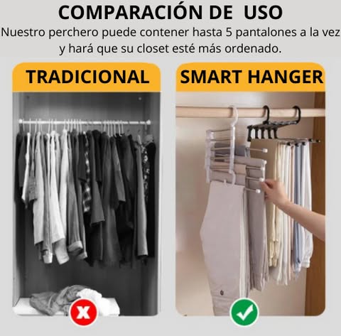 La percha plegable 5 en 1 - ¡La solución definitiva al caos del armario!