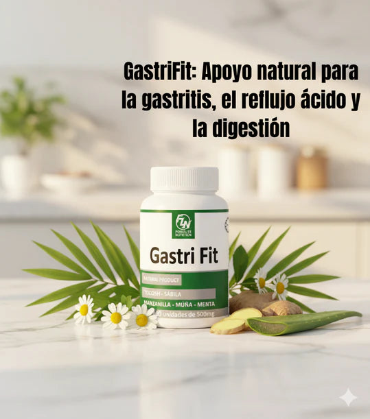 GastriFit: Apoyo natural para la gastritis, el reflujo ácido y la digestión