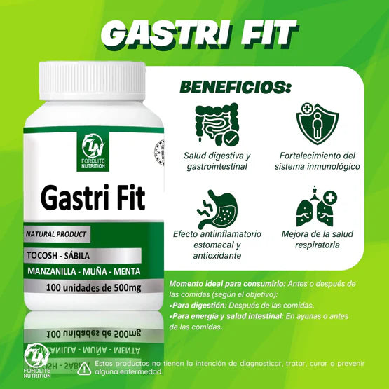GastriFit: Apoyo natural para la gastritis, el reflujo ácido y la digestión