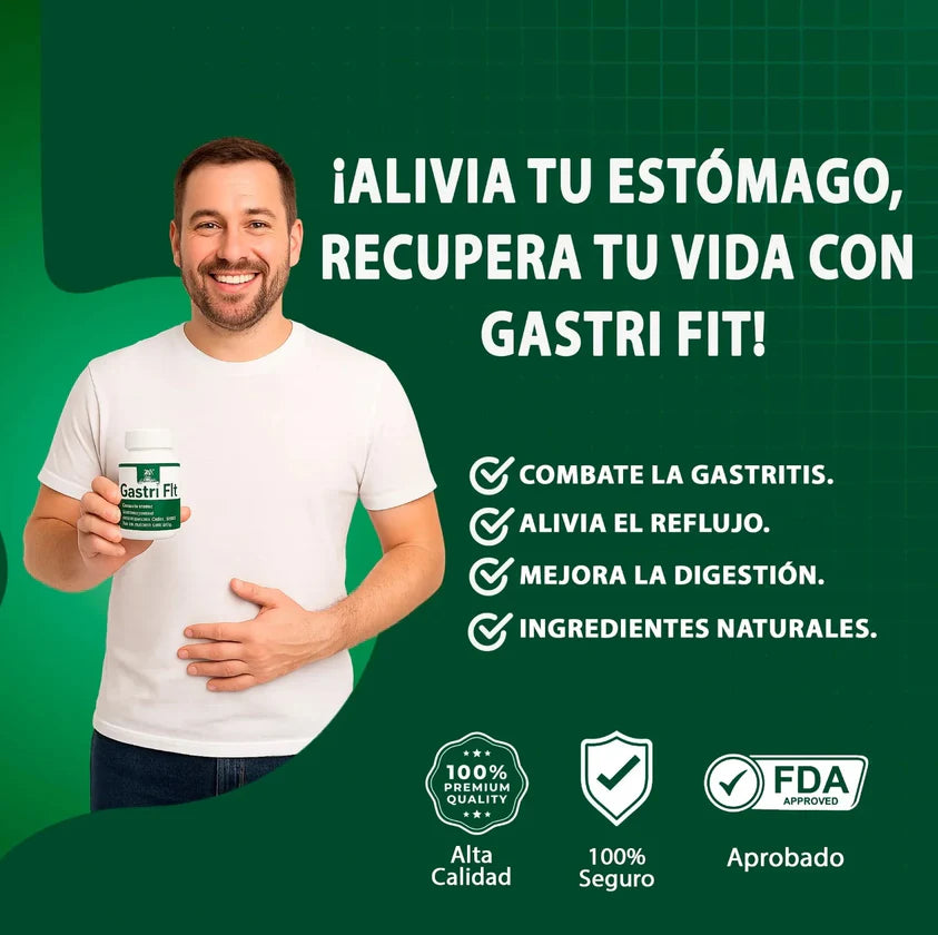 GastriFit: Apoyo natural para la gastritis, el reflujo ácido y la digestión