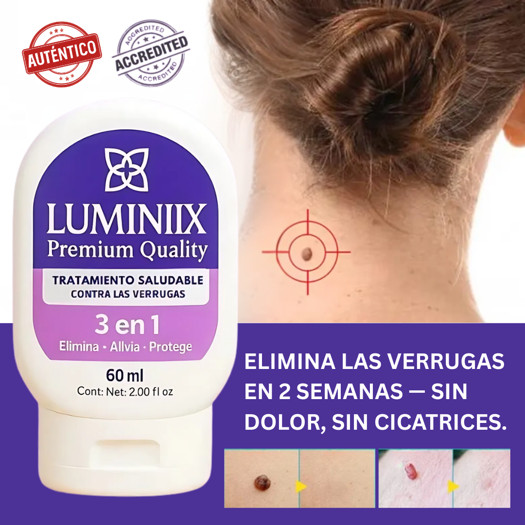 Luminiix® – Eliminador de Verrugas Natural