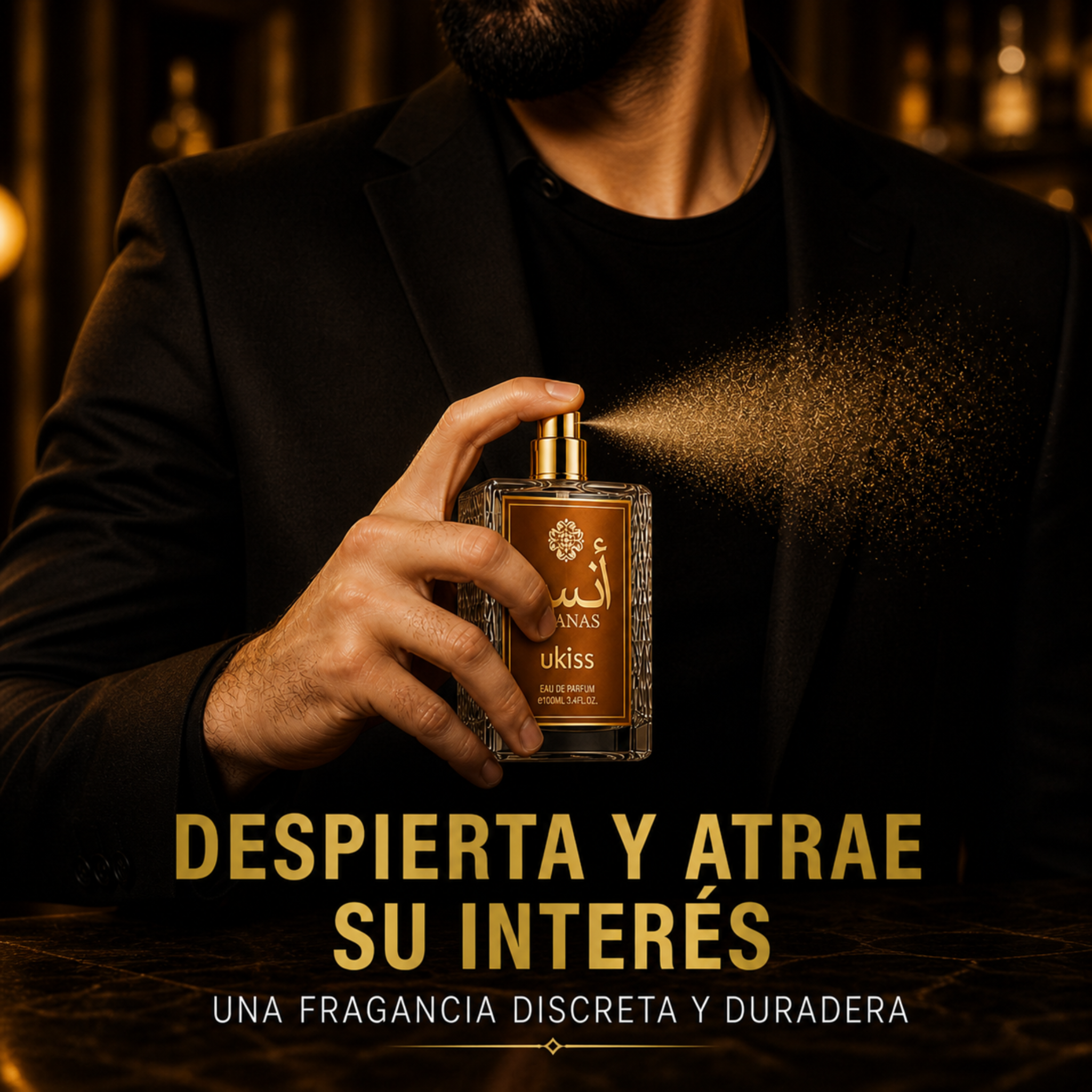 ANAS Ukiss Perfume para Hombre - El aroma que impone presencia al entrar