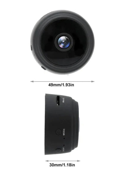 Mini cámara espía Full HD con visión nocturna – Discreta, Inalámbrica y Activada por Movimiento