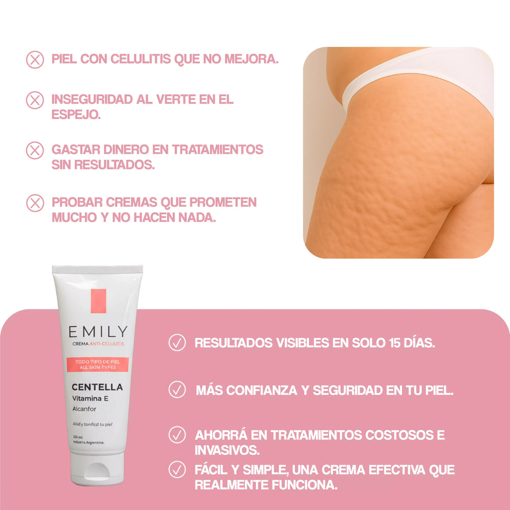 Crema Anticelulitis con Centella y Vitamina E