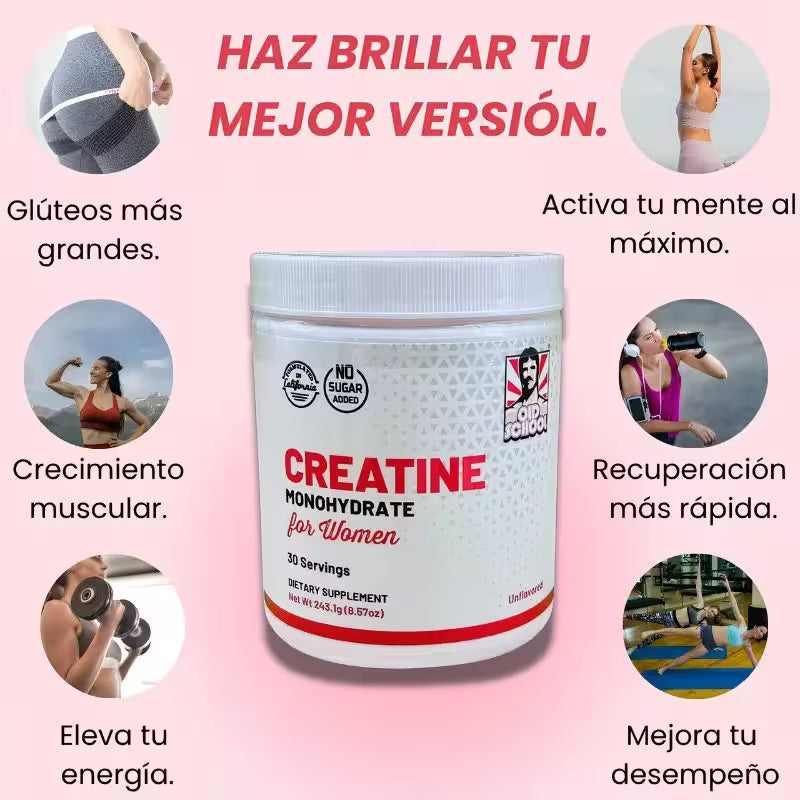 Creatina Monohidratada para Mujeres – Energía, Resistencia y Tonificación