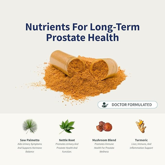 Prostate Health™ – Fórmula Natural para la Salud de la Próstata, Vejiga y Vitalidad Masculina (60 Cápsulas)