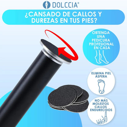 Lima Eléctrica para Pies + 60 Discos de Repuesto GRATIS – Elimina Callos y Durezas al Instante