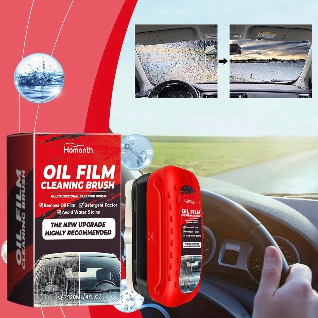 "Oil Film Cleaning Brush - Visión nítida para una conducción más segura”