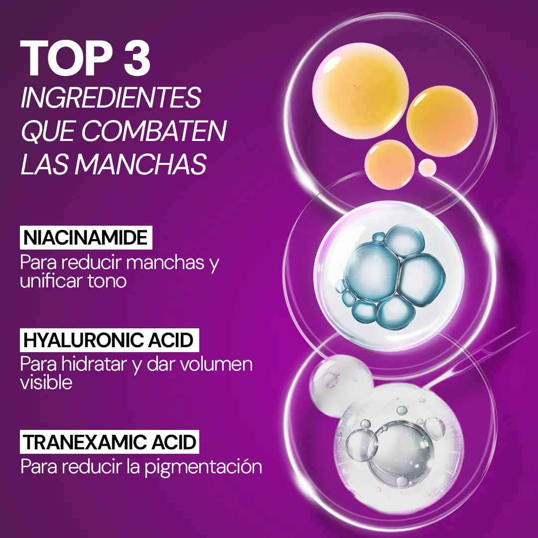 Suero 21 Días - Chau manchas. Volvé a brillar. Volvé a ser vos.