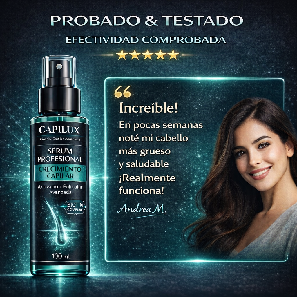 Capilux – Sérum Profesional Crecimiento Capilar (advertorial)