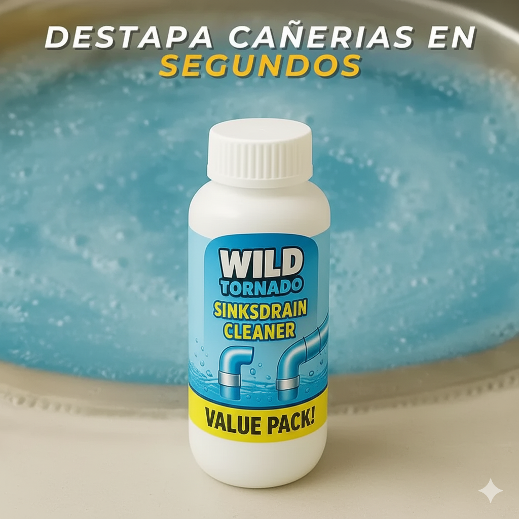 Limpiador de fregaderos y desagües Wild Tornado: ¡Dígale adiós a las tuberías obstruidas!